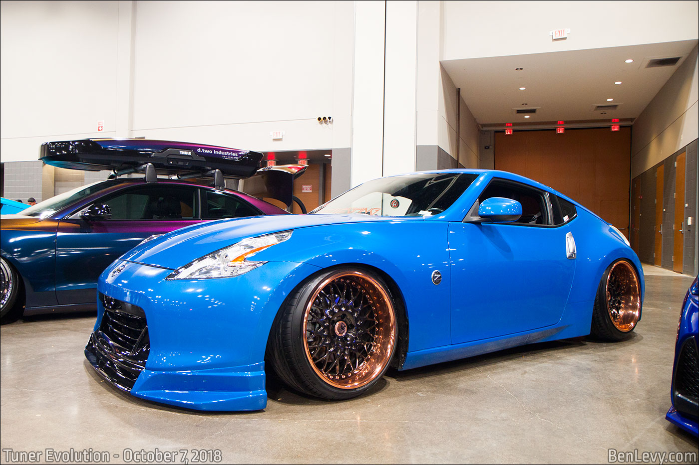 Blue Nissan 370Z