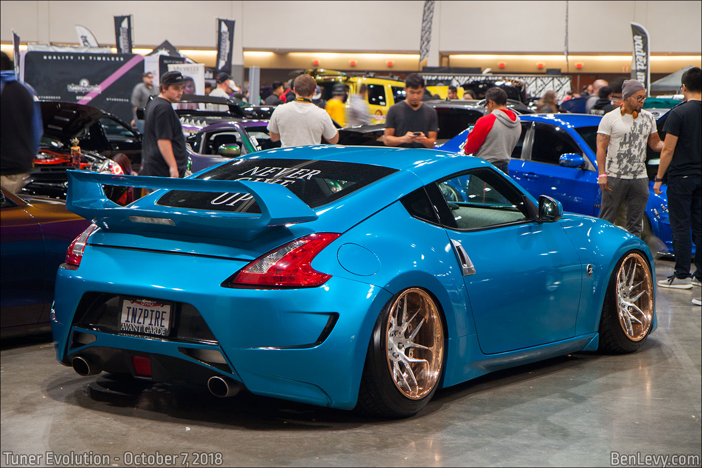 Blue Nissan 370Z