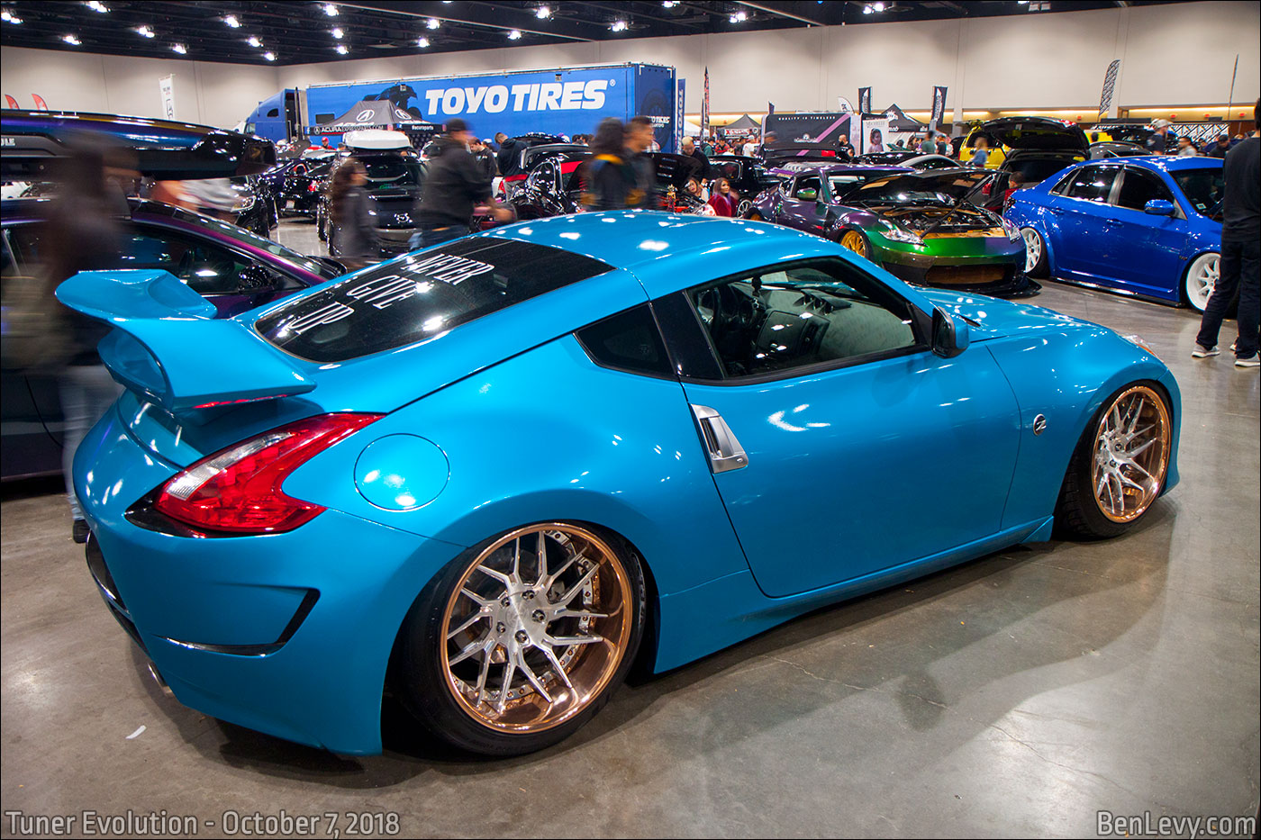 Blue Nissan 370Z