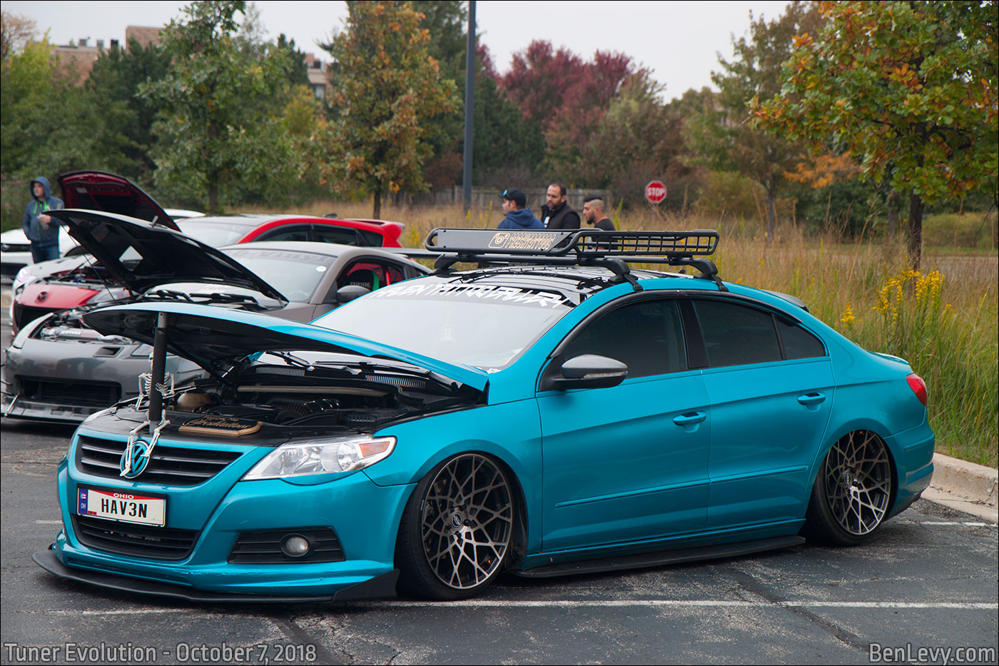 Blue Volkswagen CC