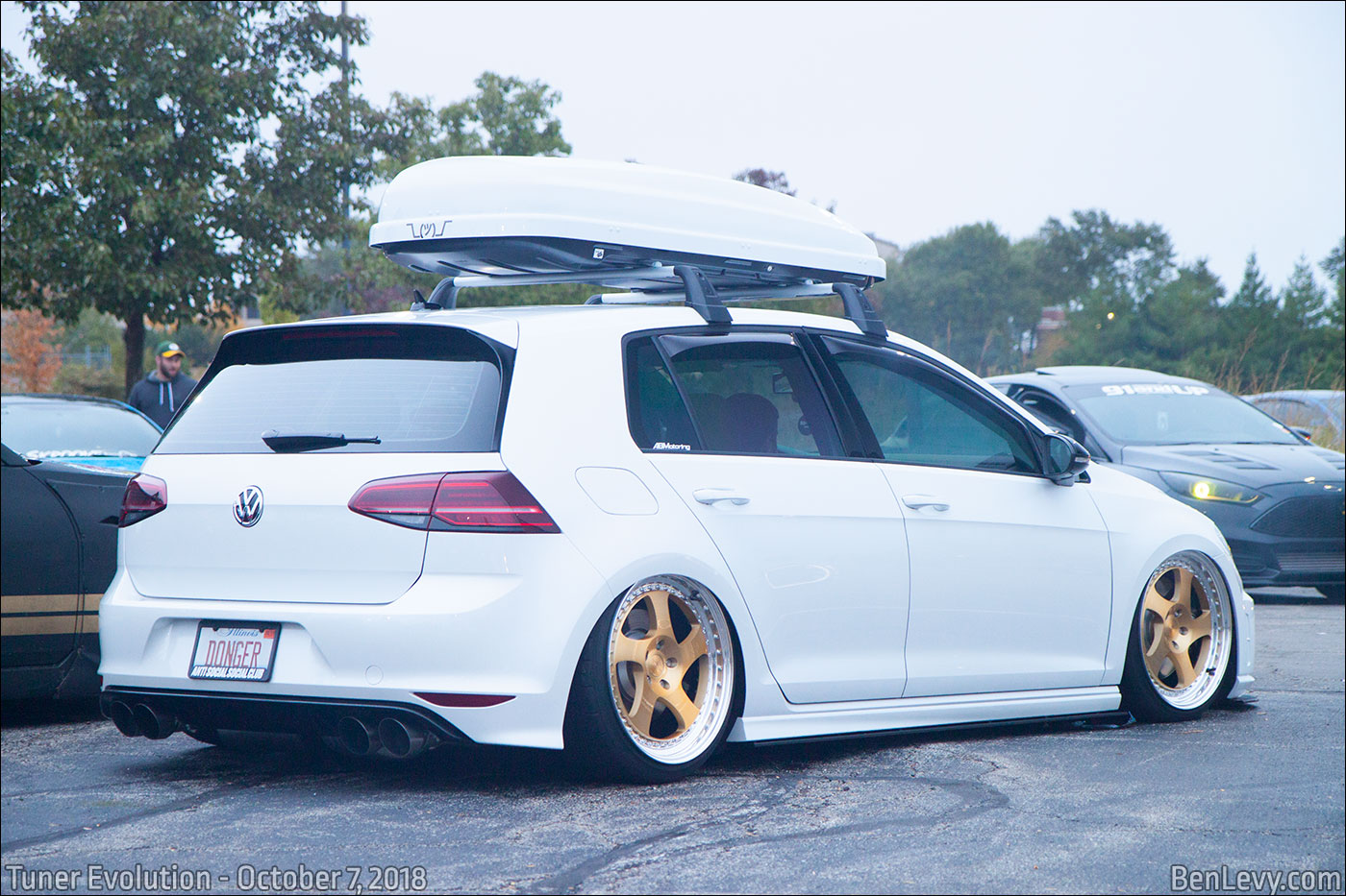 White Volkswagen Golf R