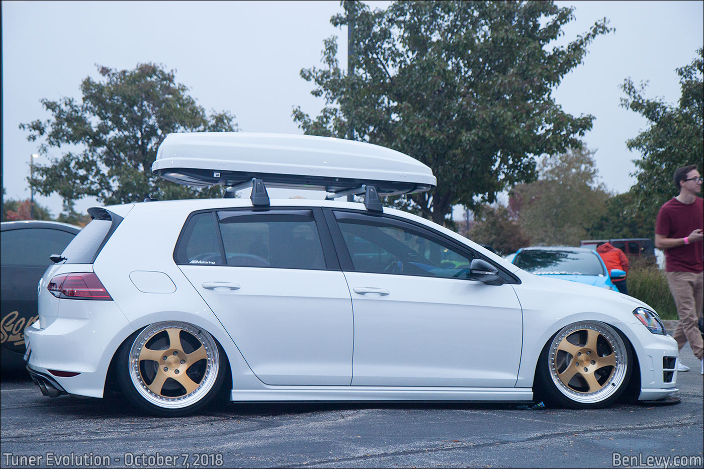 White Volkswagen Golf R