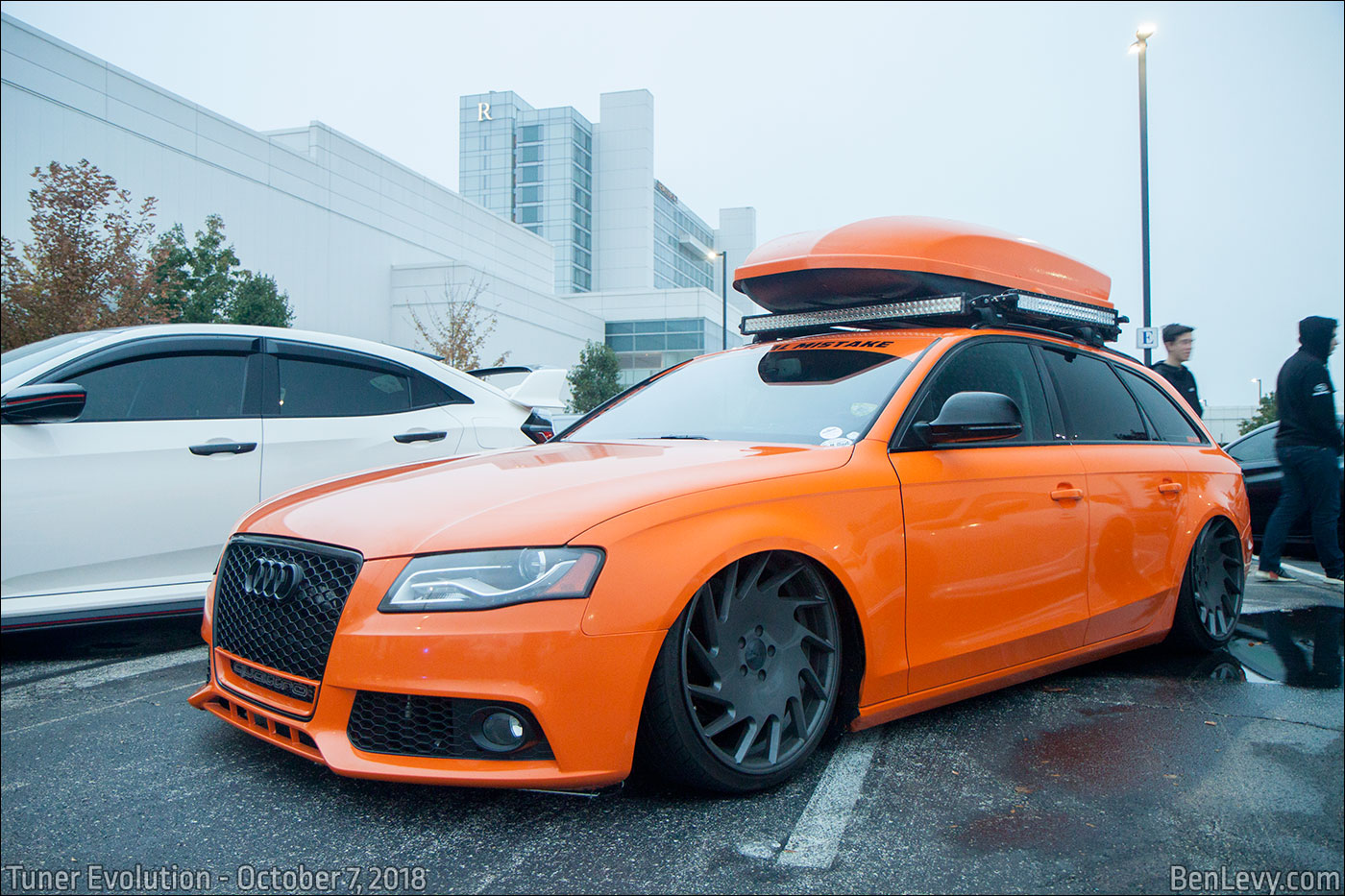 Orange Audi A4 avant