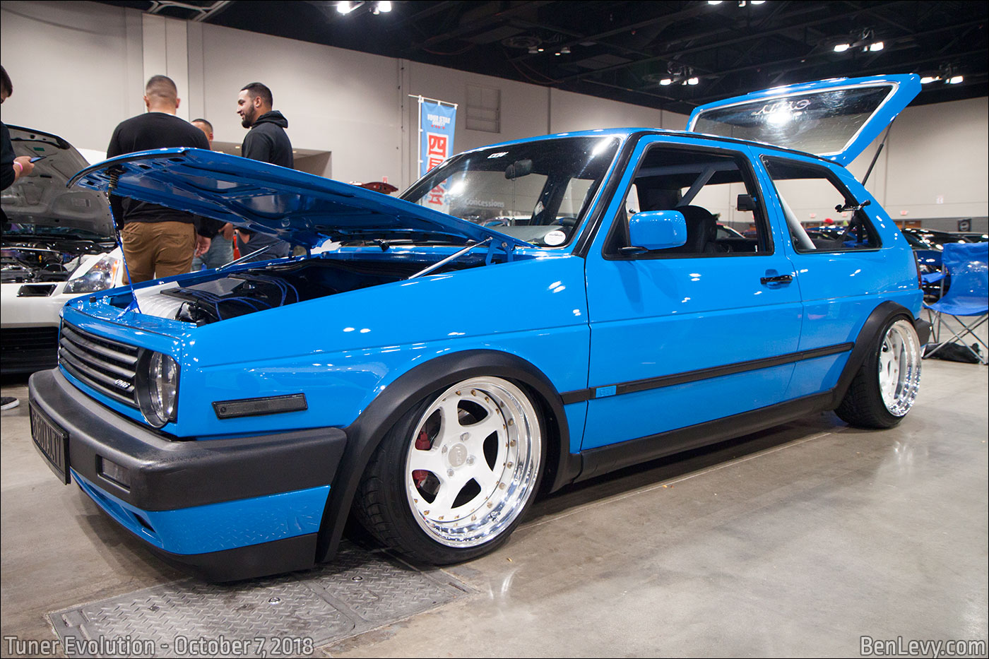 Blue Volkswagen GTI (mk2)