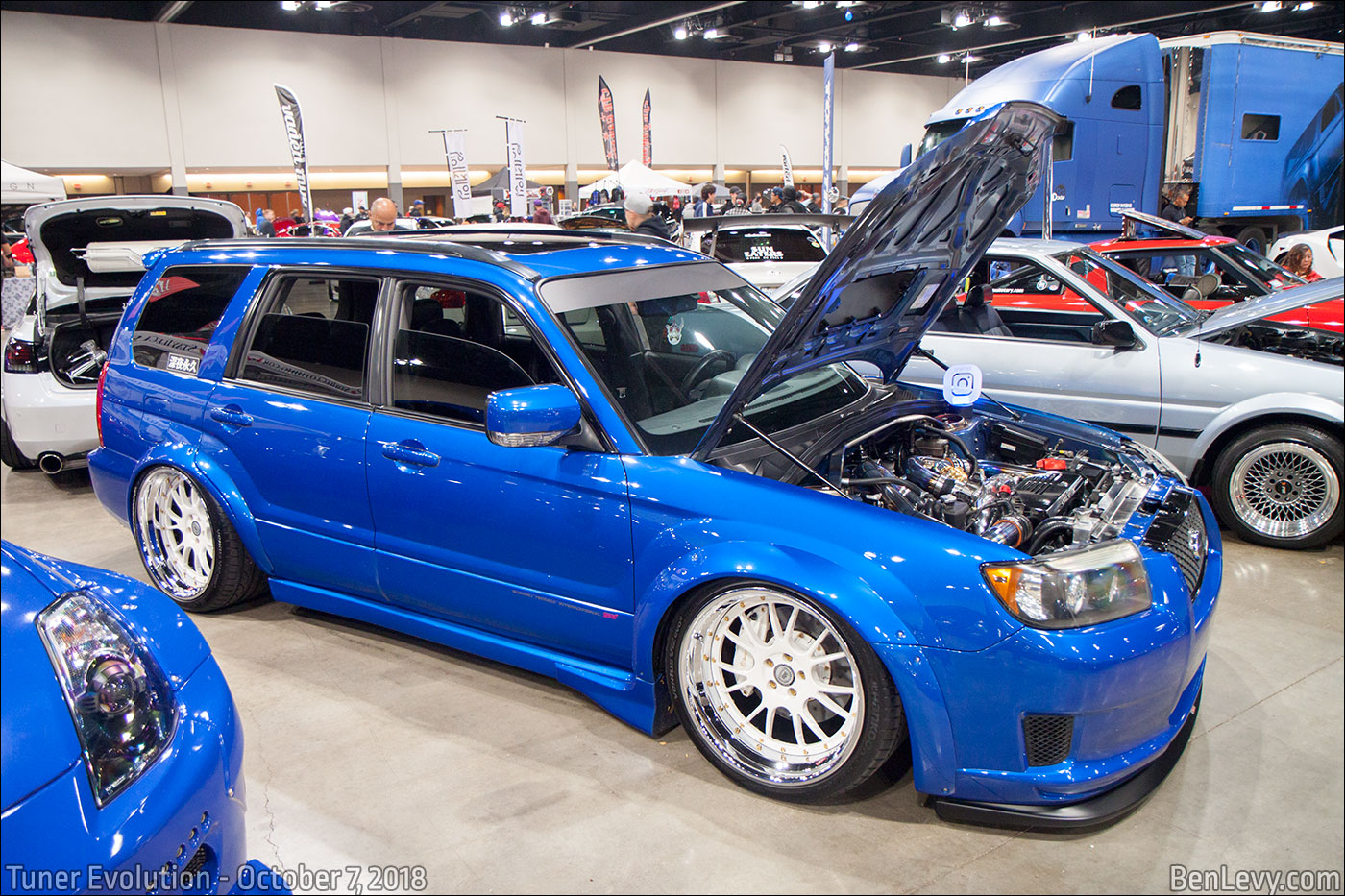 Blue Subaru Forester XT