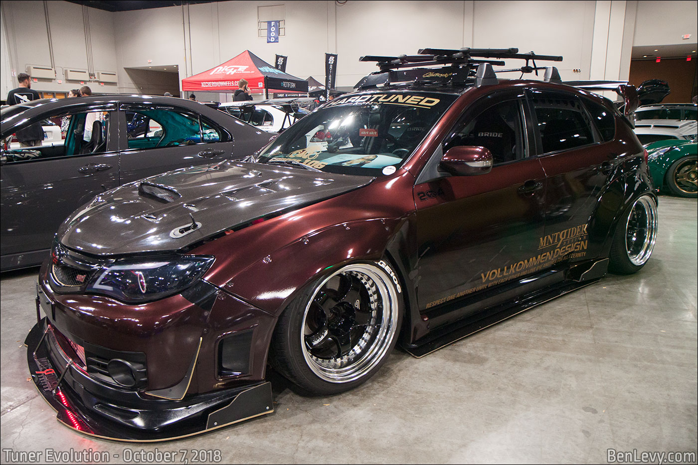 Burgundy WRX STI