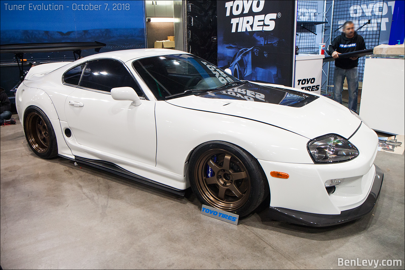 White Toyota Supra