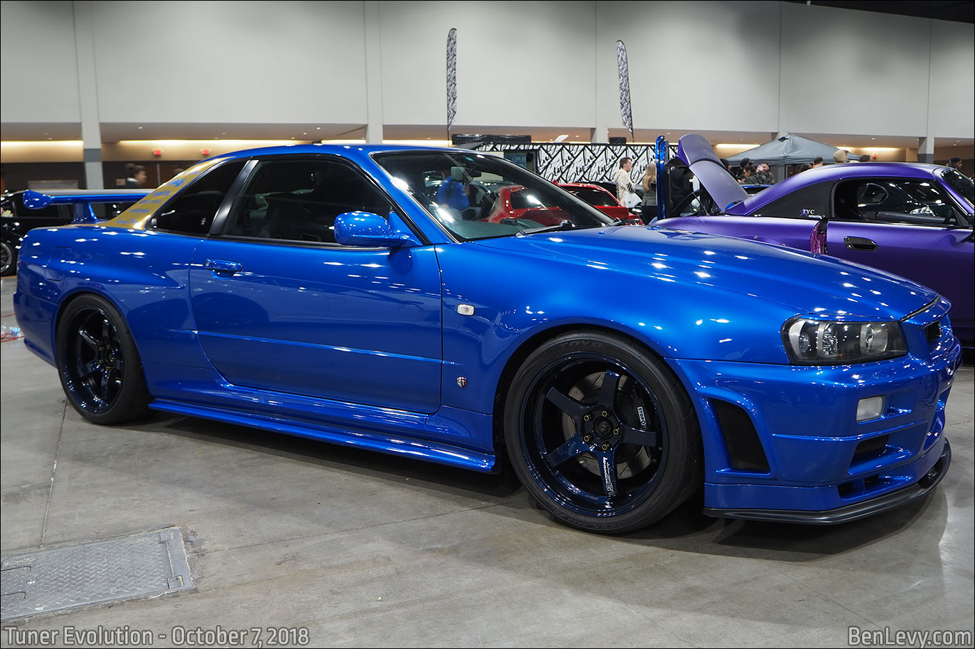 Blue Nissan Skyline GT-R