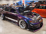 Lancer Evo 8 with color shifting paint