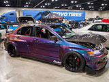 Lancer Evo with color shift paint