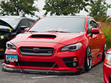 Red Subaru WRX STI