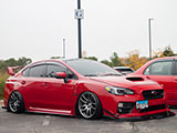 Red WRX STI sedan