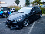 Black Mazda3 hatchback