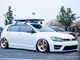 White Volkswagen Golf R