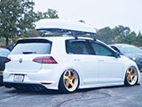 White Volkswagen Golf R