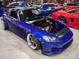 Honda S2000 with shaved engine bay