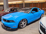 Blue Ford Mustang GT