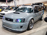 Grey Subaru Forester at Tuner Evo 2018