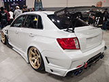 White WRX sedan