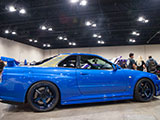 Blue Nissan Skyline GT-R