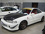 Integra with JDM front and CF hood