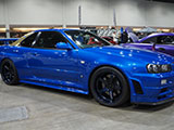 Blue Nissan Skyline GT-R