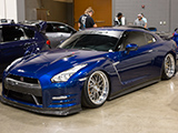 Blue Nissan GT-R
