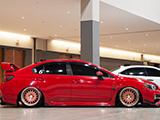 Red Subaru WRX STI