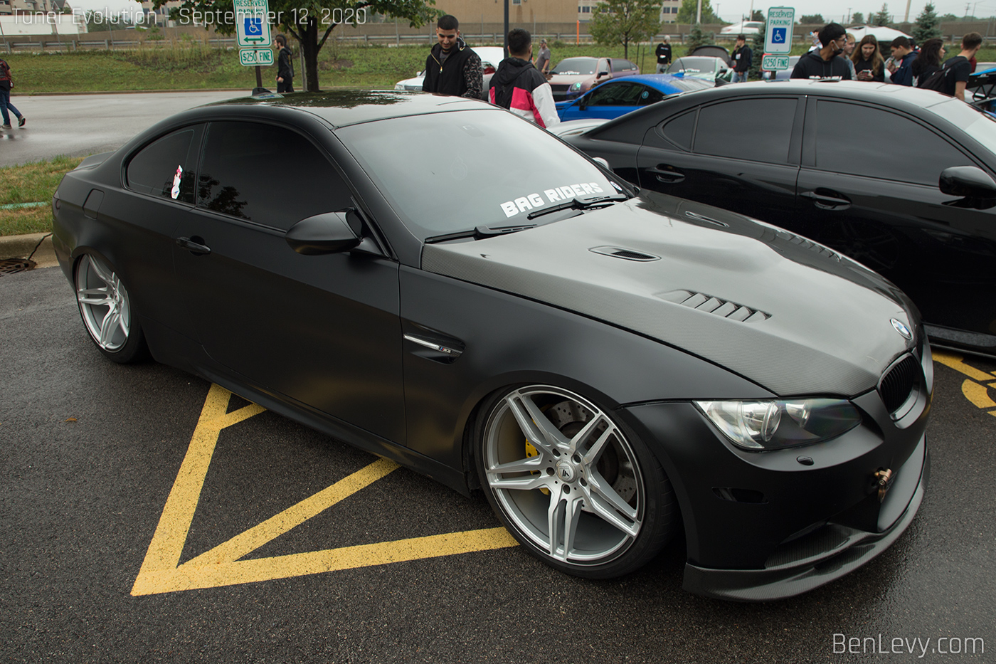 BMW M3 coupe with Asanti ABL-12 Orion Brushed Silver w/ Gloss Black Inserts