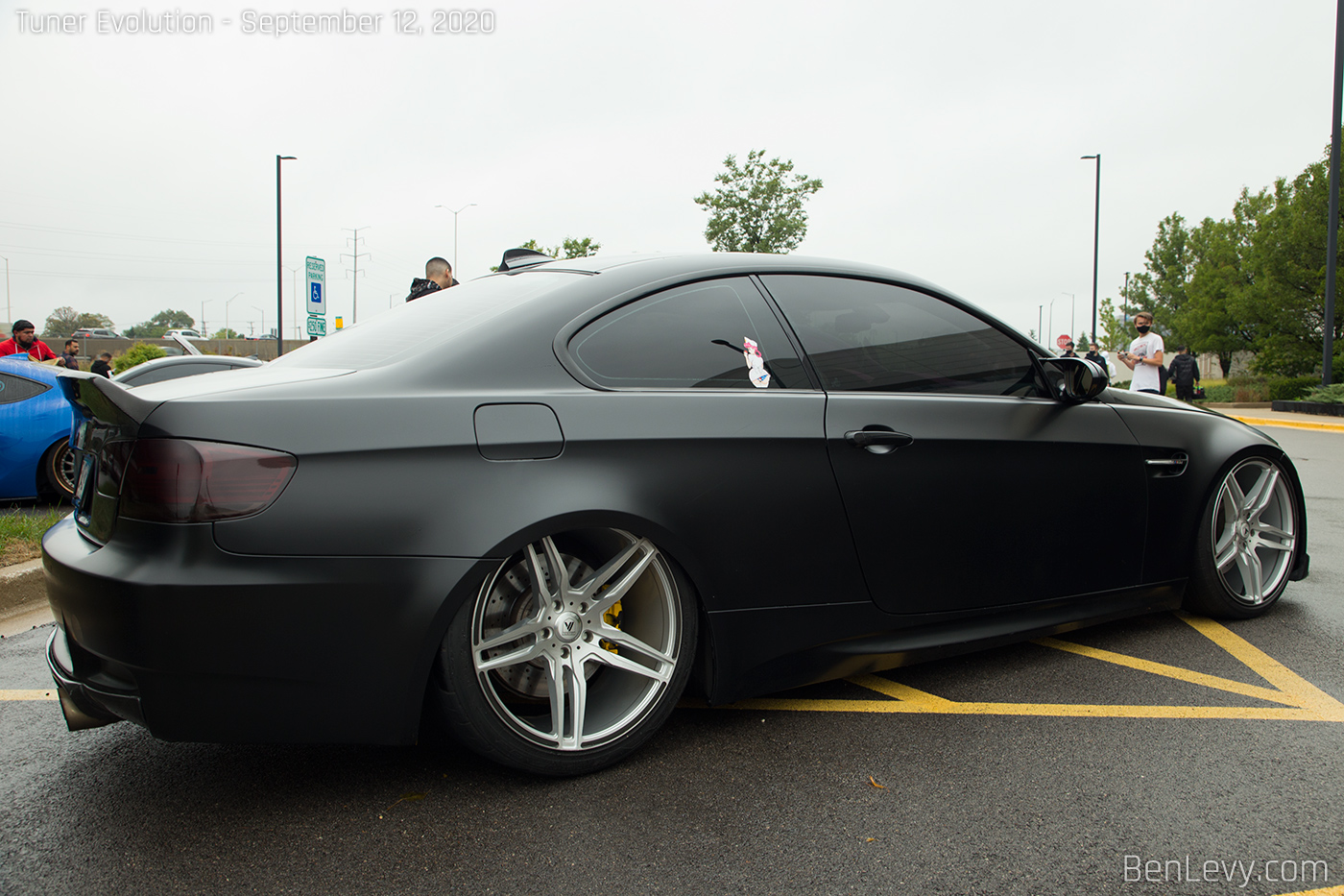 Black E92 BMW M3 with BMW M3 coupe with Asanti ABL-12 wheels