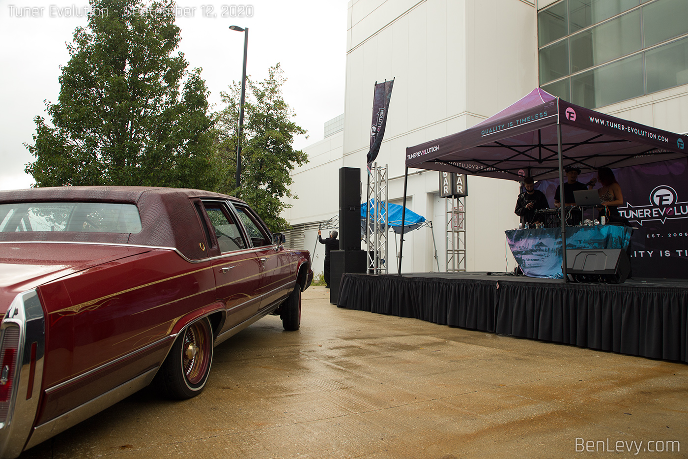 Lowrider by the stage at Tuner Evolution
