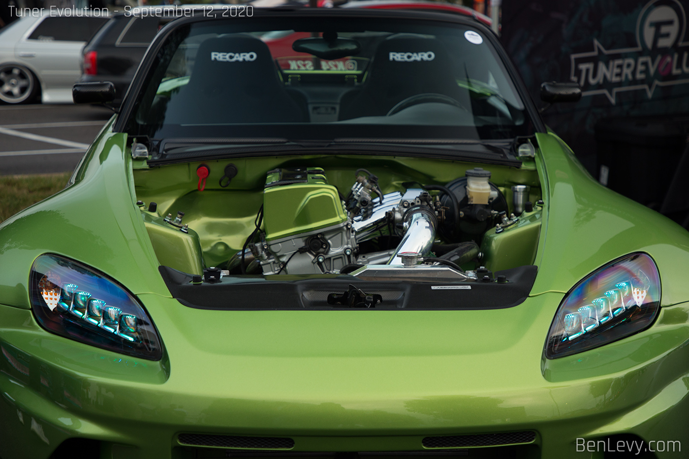 K24 Engine in Green Honda S2000