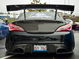 Carbon Fiber Trunklid and Spoiler on Hyundai Genesis Coupe