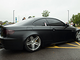 Black E92 BMW M3 with BMW M3 coupe with Asanti ABL-12 wheels