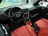 Custom leather seats in 20th Anniversary VW GTI