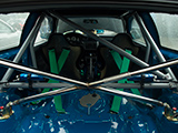 Cusco 6-pt. roll cage and Miracle X bar in Honda Civic hatchback