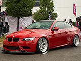 Red E90 BMW M3