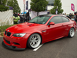 Red E92 BMW M3 Competition