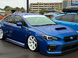 Blue Subaru WRX Sedan