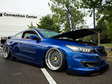 Bagged Honda Accord Coupe with AeroFlow Front Splitter