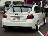 White Subaru WRX STI