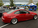 Red BMW M3 with MR-171 Performa Wheels