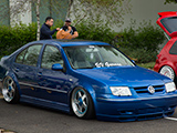 Blue Volkswagen Jetta GLI