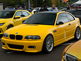 Yellow E46 BMW M3