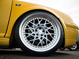 Rotiform Wheel on Yellow Volkswagen GTI