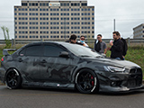 Mitsubishi Evo X with Camouflage Wrap