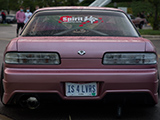 Clear Taillights on Pink S13 Nissan Silvia