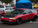 Red 1991 Honda CRS Si