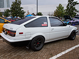 White 1985 Toyota Corolla