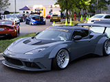 Grey Widebody Lotus Evora at Tuner Evolution Chicago
